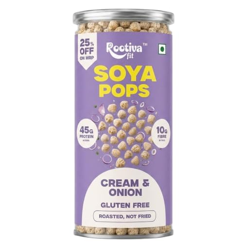 Image 5 of Cream & Onion / 120 g (Pack of 1) for the product ROOTIVAFIT Soya Pops