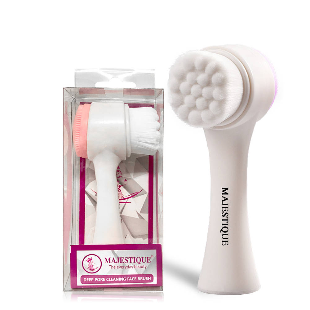 Image 1 of 1 pc for the product Majestique Dual Side Facial Deep Pore Cleansing Face Brush Color May Vary