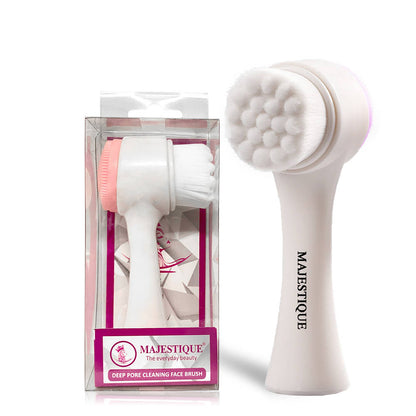 Image 1 of 1 pc for the product Majestique Dual Side Facial Deep Pore Cleansing Face Brush Color May Vary