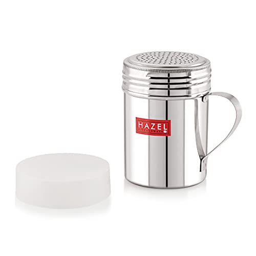 Image 3 of Silver, Masala Sprinkler with handle / 1 for the product HAZEL Stainless Steel Powder Shaker