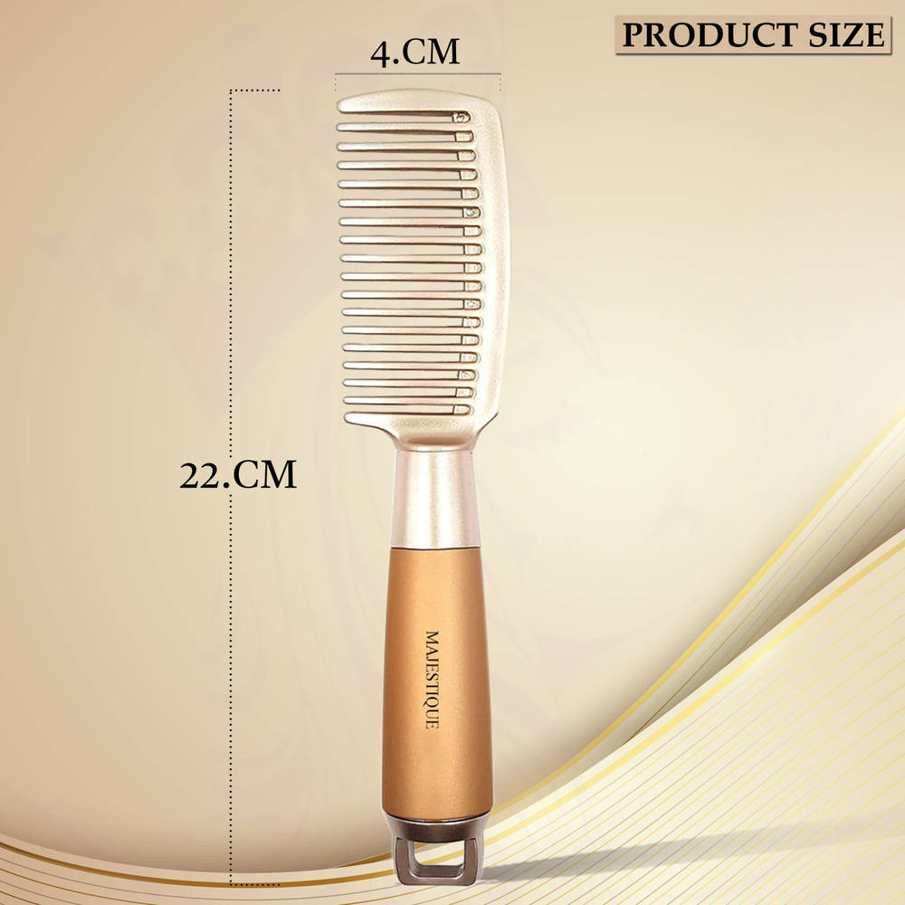 Image 2 of Majestique Golden Series 8inch Detangler Comb - For All Hair Types