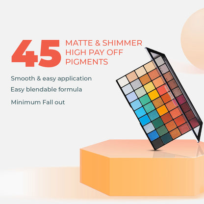 Image 2 of Makeup Revolution Maxi Reloaded Eyeshadow Palette - 45 Shades-Shimmer & Easy Blendable - Big Shot