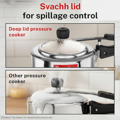 Image 5 of Prestige Stainless Steel Nakshatra Alpha Svachh Inner Lid Pressure Cooker 3.5 Litre