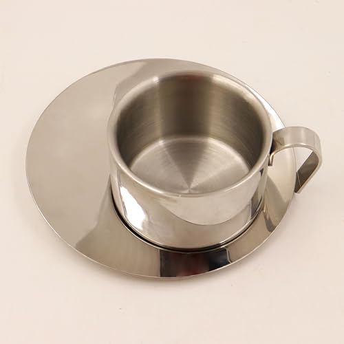 Image 9 of Spillbox Stainless Steel Cup and Saucer