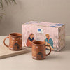 Image 1 of Default Title for the product ExclusiveLane Warli Village Tales Ceramic Coffee Mugs Set of 2 (300 ml)