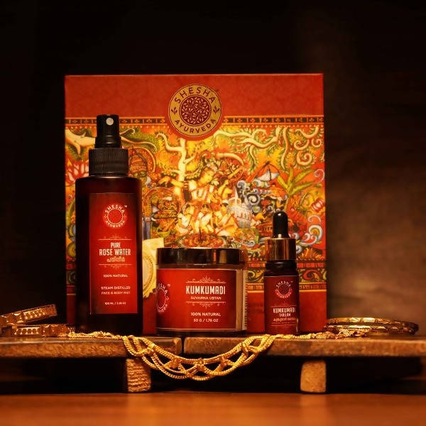 Image 1 of Combo Pack / Pack of 1 for the product Shesha Ayurveda Kumkumadi Skin Brightening Rituals Gift Set