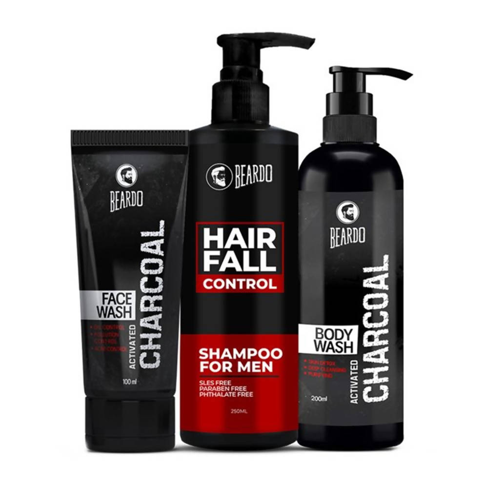 Image 1 of Combo / Pack of 1 for the product Beardo Bath and Body Combo for Men (Charcoal)