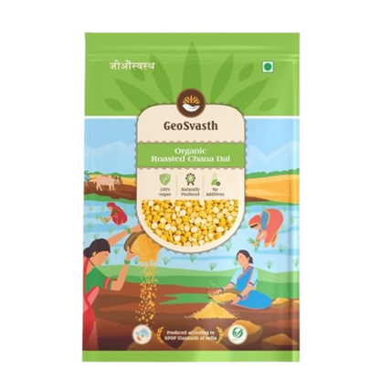 Image 1 of 500 gm for the product GeoSvasth Organic Roasted Chana Dal