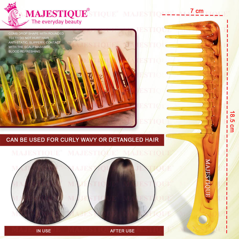 Image 2 of Majestique Premium Long Handle And Extra Wide Comb