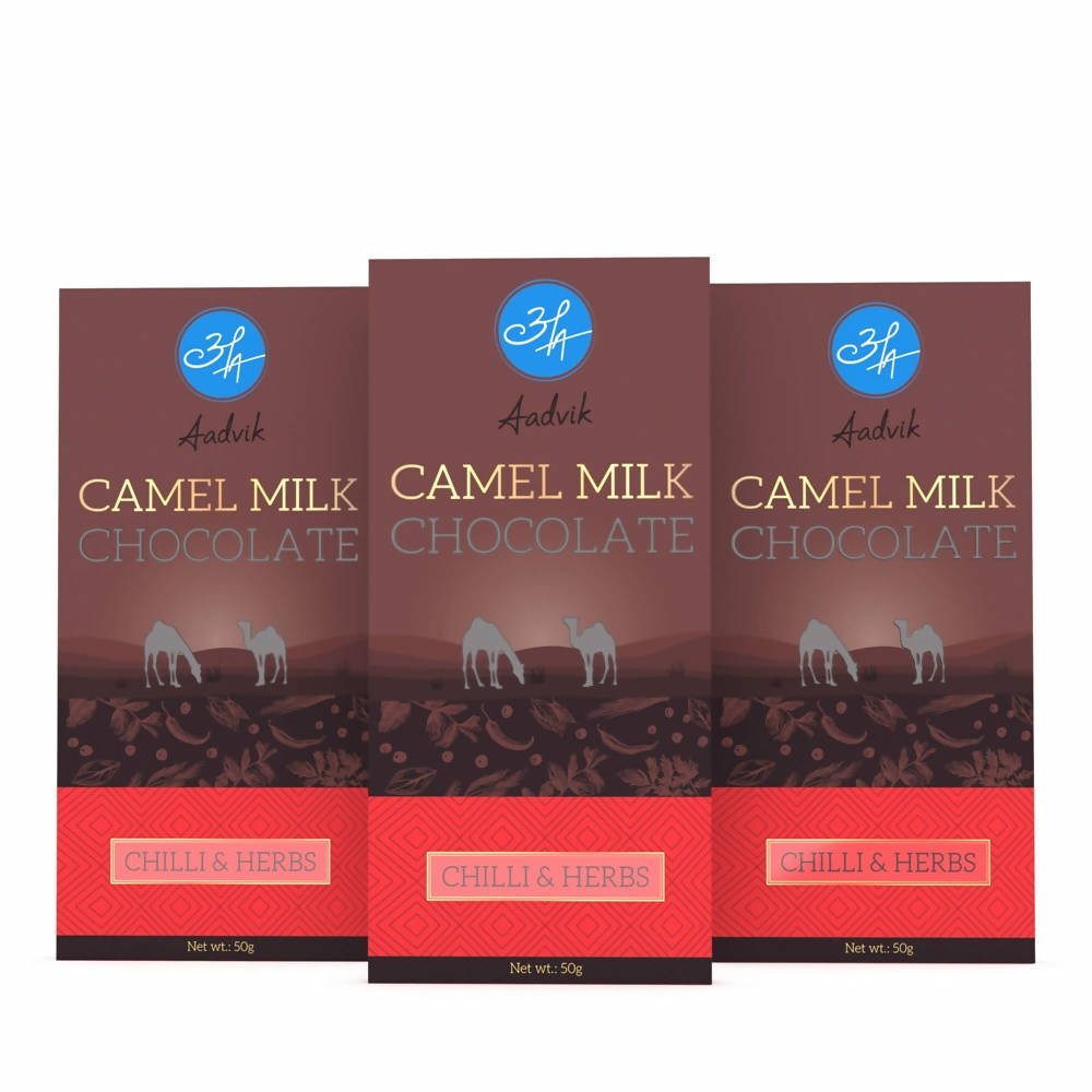 Image 1 of Aadvik Camel Milk Chocolate With Chilli & Herbs