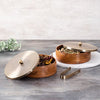 Image 1 of Default Title for the product nestroots masala box & Chapati box for kitchen spice box (9 inch Dia, Gold)