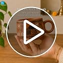 Image 2 of ExclusiveLane Warli Village Tales Ceramic Tea Cups Set of 6 (150 ml)