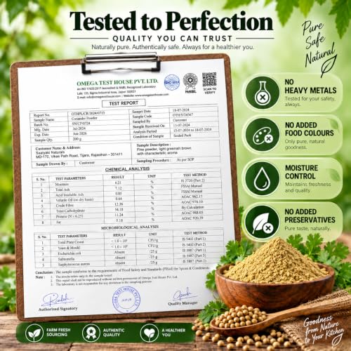 Image 7 of SAATYAKI NATURALS Organic Coriander Powder