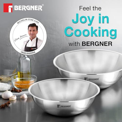 Image 4 of BERGNER Tripro Triply Stainless Steel Tasra Set 20cm / 2 L and 22cm / 2.5 L