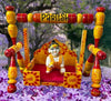 Image 1 of For Idol Size 0,1 & 2 for the product Partish Jhula for Laddu Gopal | Krishna Bal Gopal Jhula for Ladoo Gopal - Swing for Kanha Ji