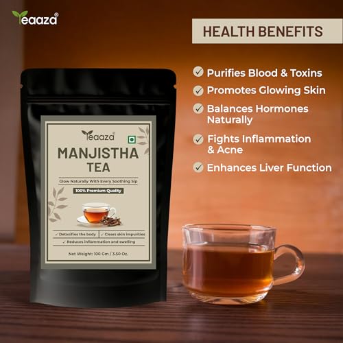 Image 3 of Teaaza Manjistha Root Sticks Tea For Clear Skin, Hairs 100 Grams
