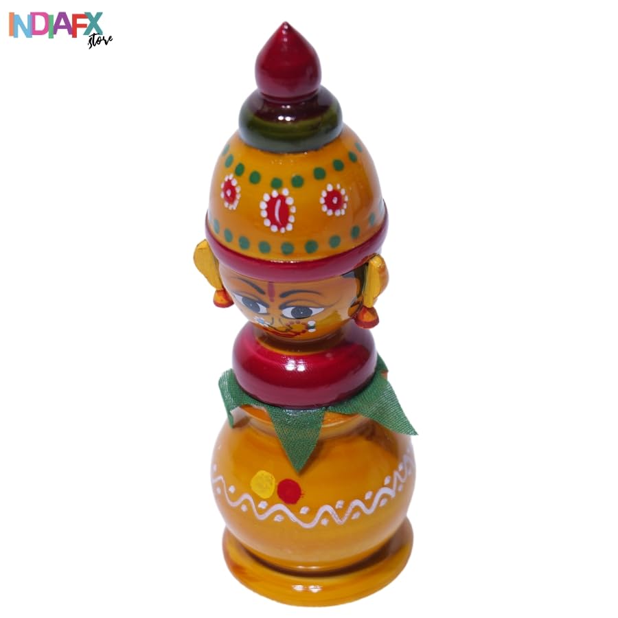 Image 3 of Handcrafted Etikoppka Kalasam | 14 CM