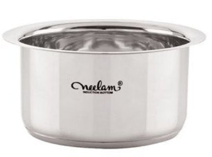 Image 1 of Default Title for the product neelam Stainless Steel Round Bottom Tope 3650 ml