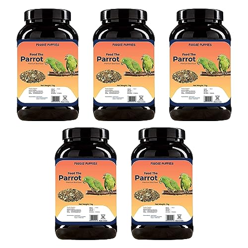 Image 9 of Container - Big Parrot Seed 5Kg for the product Foodie Puppies Parrot Bird Food for Big Parrot Birds