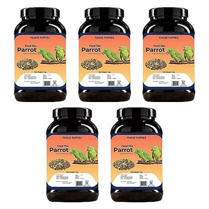 Image 9 of Container - Big Parrot Seed 5Kg for the product Foodie Puppies Parrot Bird Food for Big Parrot Birds