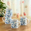 Image 1 of Default Title for the product ExclusiveLane Floral Bliss Ceramic Coffee Mugs Set of 4 (300 ml)