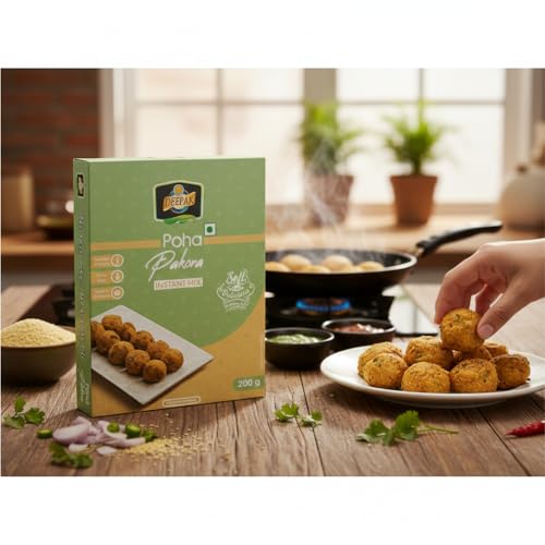 Image 4 of Deepak Poha Pakora Instant Mix | Ready To Fry Snack Mix | Indian Pakora Premix| Easy 3-Step Recipe