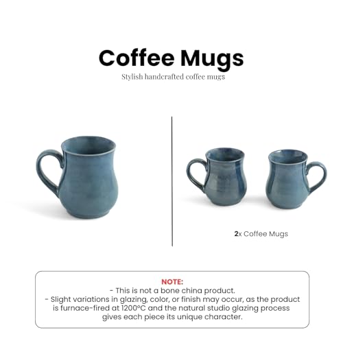 Image 6 of ExclusiveLane Belly Pot Ceramic Coffee Mugs Set of 2 300 ml