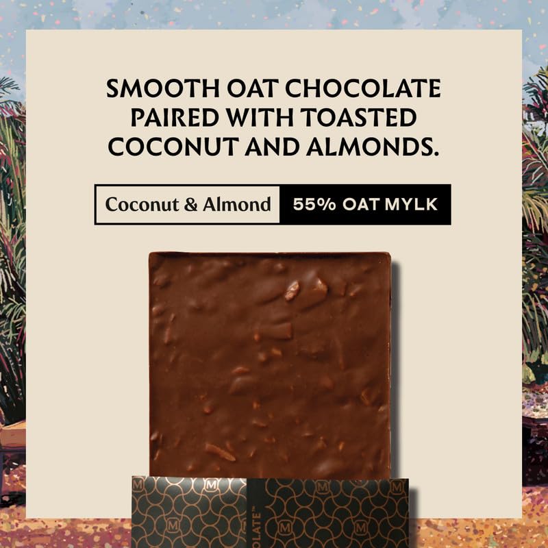 Image 3 of Manam Chocolate Signature Inclusion Tablet - Coconut & Almond, 55% Oat Milk - 80g