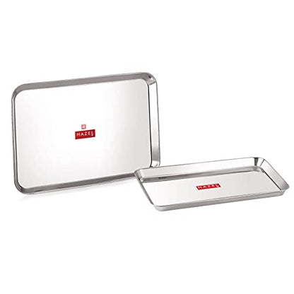 Image 9 of 2 / Medium & Extra Large for the product HAZEL Stainless Steel Serving Tray