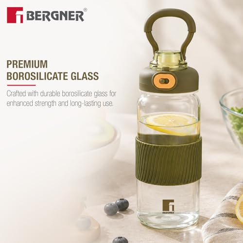 Image 4 of BERGNER Borosilicate Glass Water Bottle 600ml