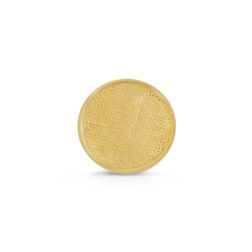 Image 3 of ExclusiveLane Golden Mist Brass Coasters Set of 4