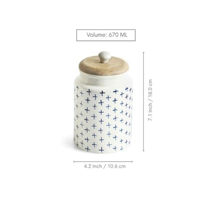 Image 5 of ExclusiveLane StarMark Multi-Utility Airtight Ceramic Jar 670 ML