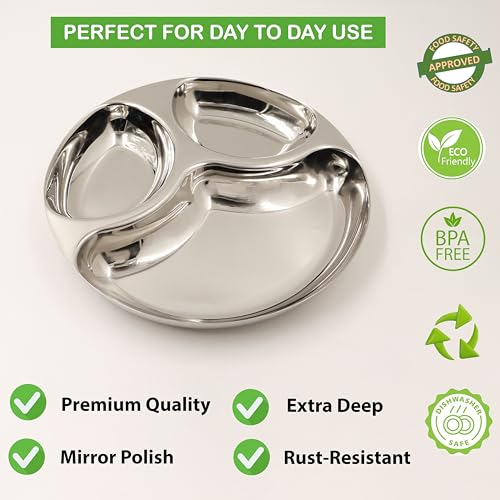 Image 7 of Spillbox Stainless Steel Tiffin Plate