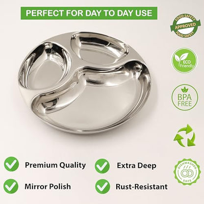 Image 7 of Spillbox Stainless Steel Tiffin Plate