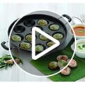 Image 2 of KD ZONE Paniyaram Pan 12 Cavity Round Appam Maker