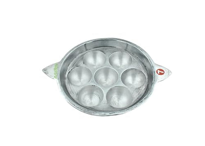 Image 5 of ASPEN Traditional Indolium Appam Patra/Kuzhi Paniyaram Pan/Paniyara Kallu - 7 Pit