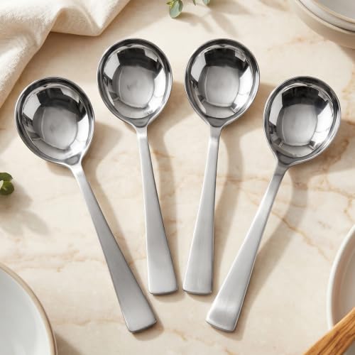 Image 1 of Default Title for the product Parage 4 Pieces Stainless Steel Serving Spoon Set 21 cm