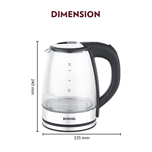 Image 4 of Borosil Electric Glass Kettle 1.8 L