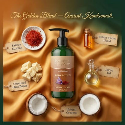 Image 2 of Naulakha Naturals Kumkumadi Body Lotion | Suitable For All Skin Type | No Paraben & Sulphate | Natural Ingredients