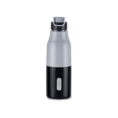 Image 3 of Grey / 490 ml for the product Cello Puro Steel-X Felix Insulated Water Bottle
