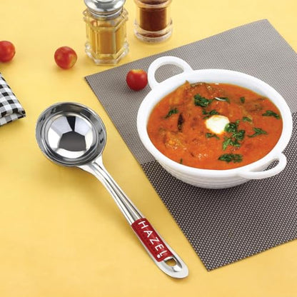 Image 6 of HAZEL Stainless Steel Ladle for Kitchen 7.3 cm Dia