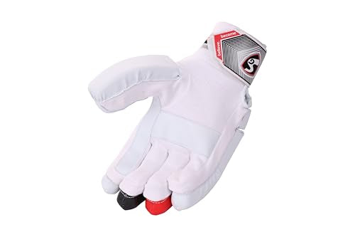 Image 6 of SG Polyvinyl Chloride Blaze LITE Cricket Batting Gloves S.Junior RH, White
