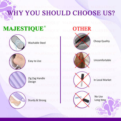 Image 5 of Majestique Curved Foot Scrubber and Pedicure Tool