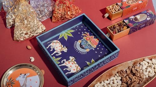 Image 4 of LILA DRY FRUITS Diwali Gift Hamper for Family and Friends with Cashews, Almonds, Raisins, Pista