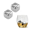Image 1 of Default Title for the product HAZEL Stainless Steel Whiskey Stones Set of 2