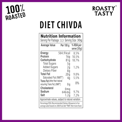 Image 6 of Roasty Tasty Diet Chivda 100g x 4 Packs