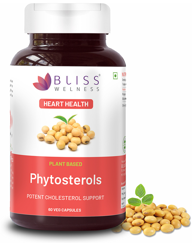 Image 4 of Bliss Welness Heart Health Phytosterols High Potency Lipid Support Veg Capsule
