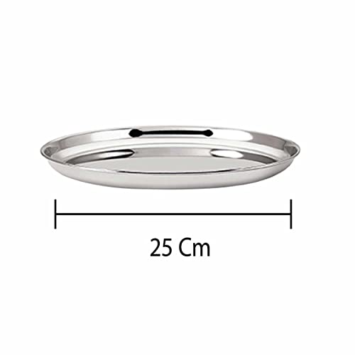 Image 6 of neelam Stainless Steel Buffet Plate 25 cm Set of 12