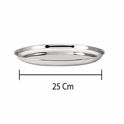 Image 6 of neelam Stainless Steel Buffet Plate 25 cm Set of 6