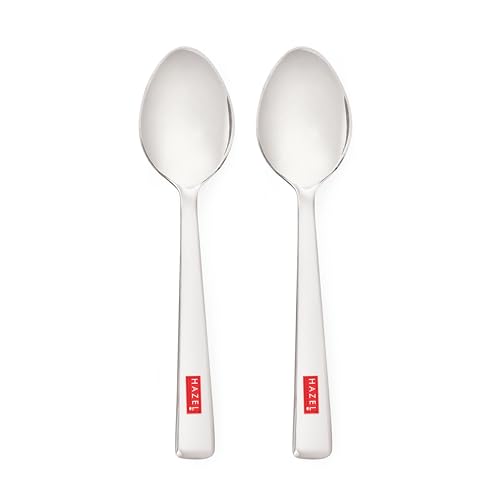 Image 1 of Default Title for the product HAZEL Stainless Steel Small Spoons Set of 2 13.5 cm